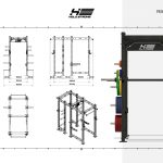 HS-ER-DR-01-holdstrong-fitness-ELITE-double-rack-cups-safety-spotter-shop-03-abmessungen