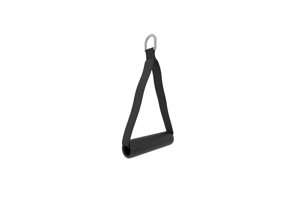 Kabelzuggriff – Einhand Strap mit gummierter Grifffläche und Befestigungsring