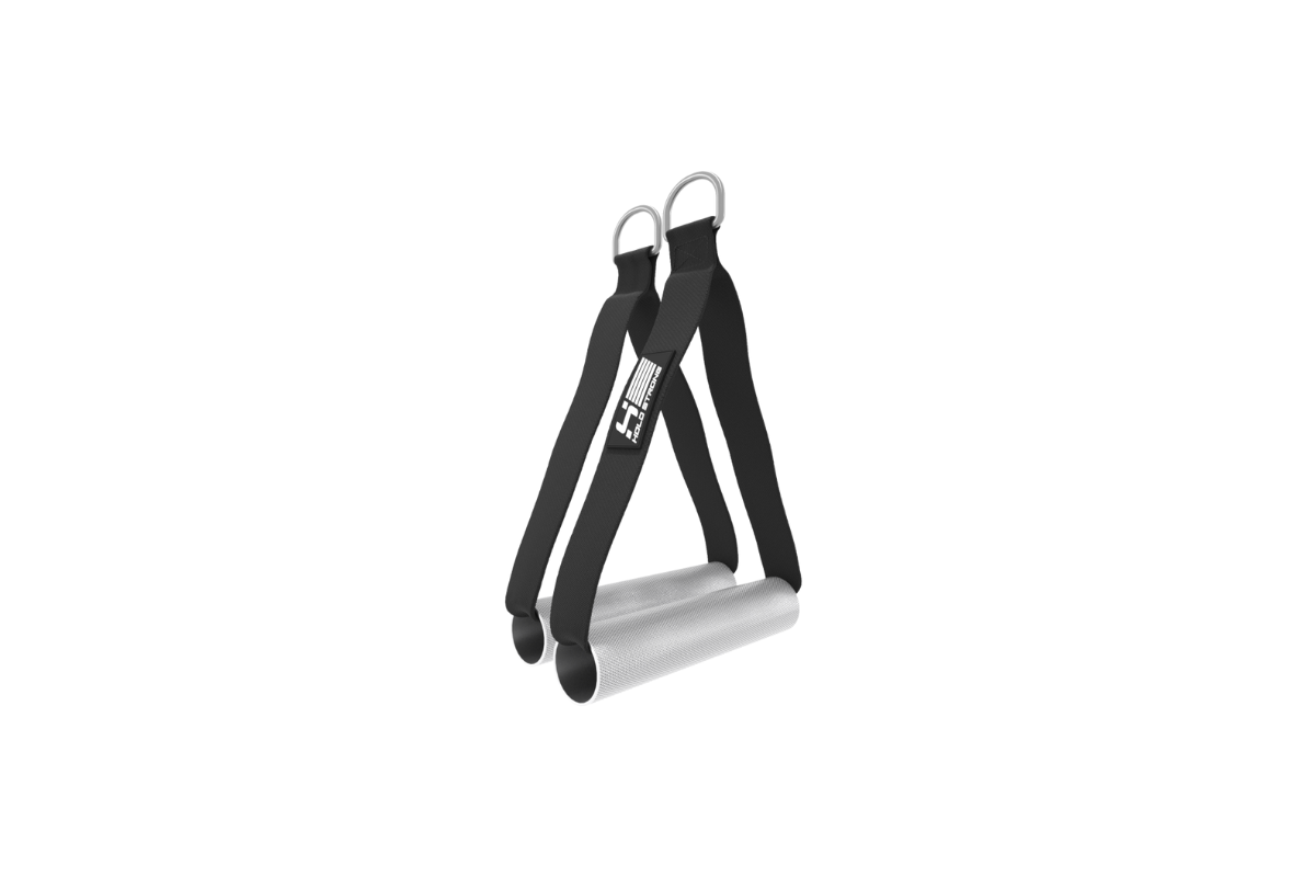 Kabelzuggriffe im Set – Einhand Straps mit gerändelter Aluminium Grifffläche